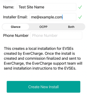 create install screenshot